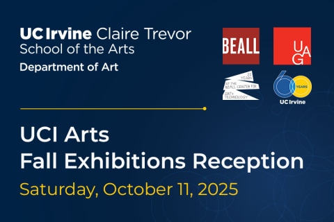 Various logos for Claire Trevor School of the Arts, Beall Center for Art + Technology and University